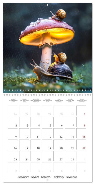 WILDLIFE IN THE ENCHANTED FOREST (CALVENDO Monthly Calendar 2026)