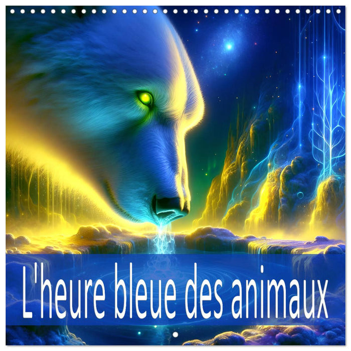 L'heure bleue des animaux (CALVENDO Calendrier mensuel 2026)