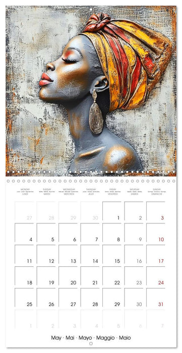 Artistic African Grace (CALVENDO Monthly Calendar 2026)