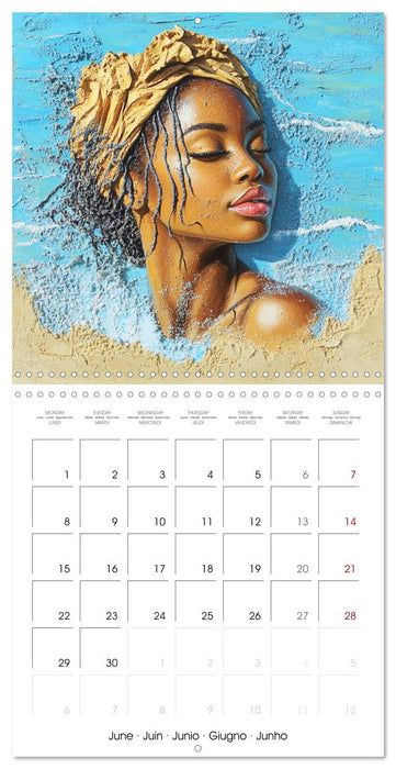 Artistic African Grace (CALVENDO Monthly Calendar 2026)