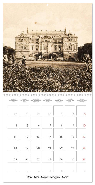 Souvenirs de Dresde : Cartes postales historiques de la ville (CALVENDO Calendrier mensuel 2026)