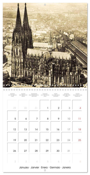 Cologne autrefois : Cartes postales historiques de la ville (CALVENDO Calendrier mensuel 2026)