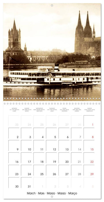 Cologne autrefois : Cartes postales historiques de la ville (CALVENDO Calendrier mensuel 2026)