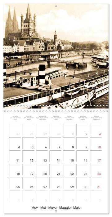 Cologne autrefois : Cartes postales historiques de la ville (CALVENDO Calendrier mensuel 2026)