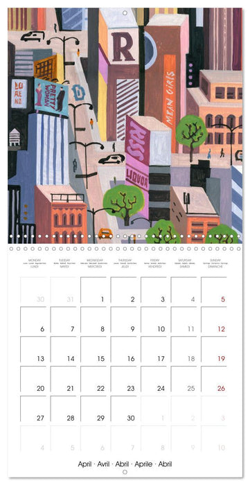 NEW YORK, d'hier à aujourd'hui (CALVENDO Calendrier mensuel 2026)