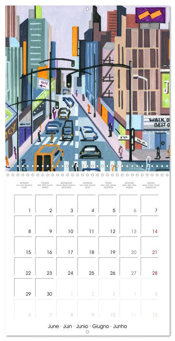 NEW YORK, d'hier à aujourd'hui (CALVENDO Calendrier mensuel 2026)