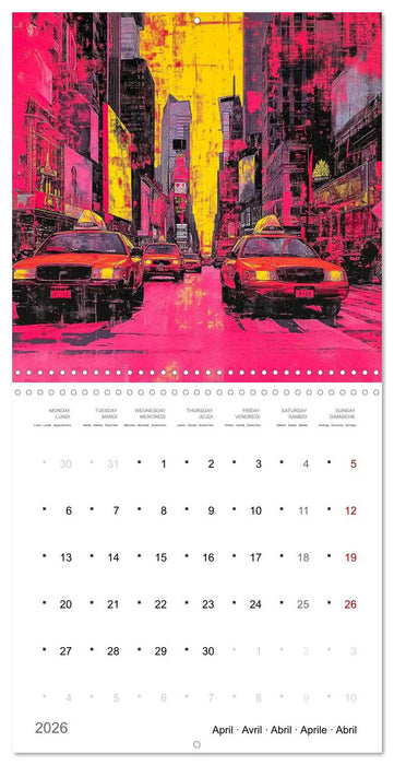 Pop Art New York (CALVENDO Monthly Calendar 2026)
