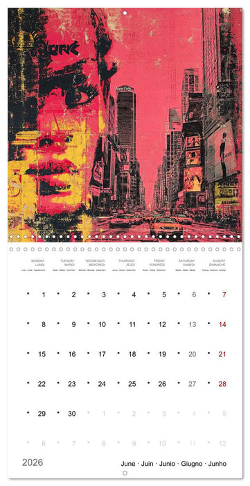 Pop Art New York (CALVENDO Monthly Calendar 2026)