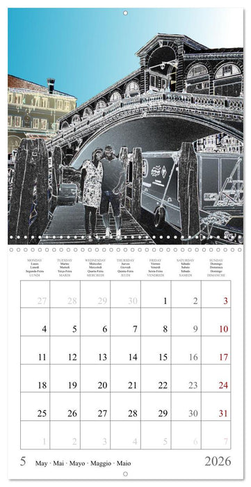 The city of bridges - Venice (CALVENDO Monthly Calendar 2026)