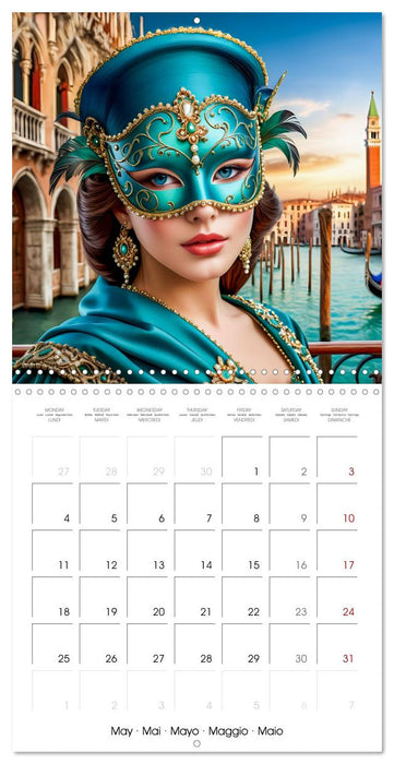 Masks from the realm of fantasy (CALVENDO Monthly Calendar 2026)