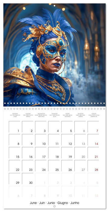 Masks from the realm of fantasy (CALVENDO Monthly Calendar 2026)