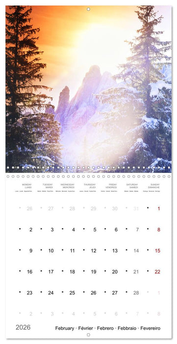 Dolomites Moments in the light (CALVENDO Monthly Calendar 2026)
