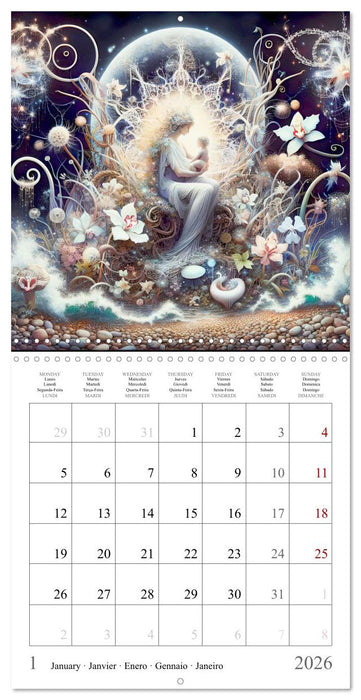 La nature féerique (CALVENDO Calendrier mensuel 2026)