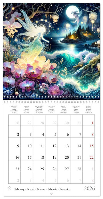 La nature féerique (CALVENDO Calendrier mensuel 2026)