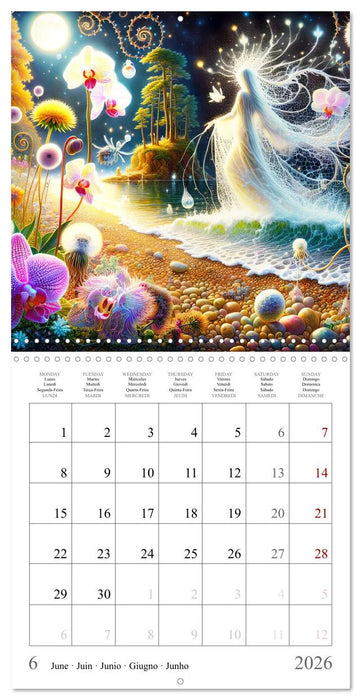 La nature féerique (CALVENDO Calendrier mensuel 2026)