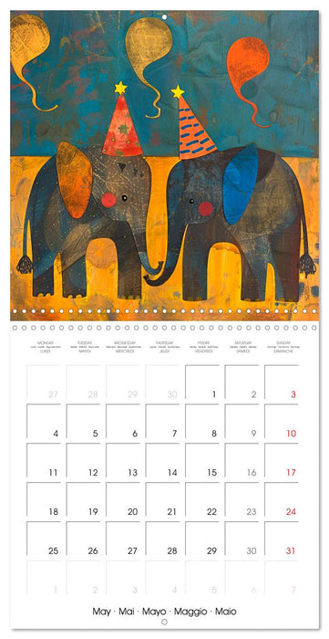 When Animals Celebrate (CALVENDO Monthly Calendar 2026)