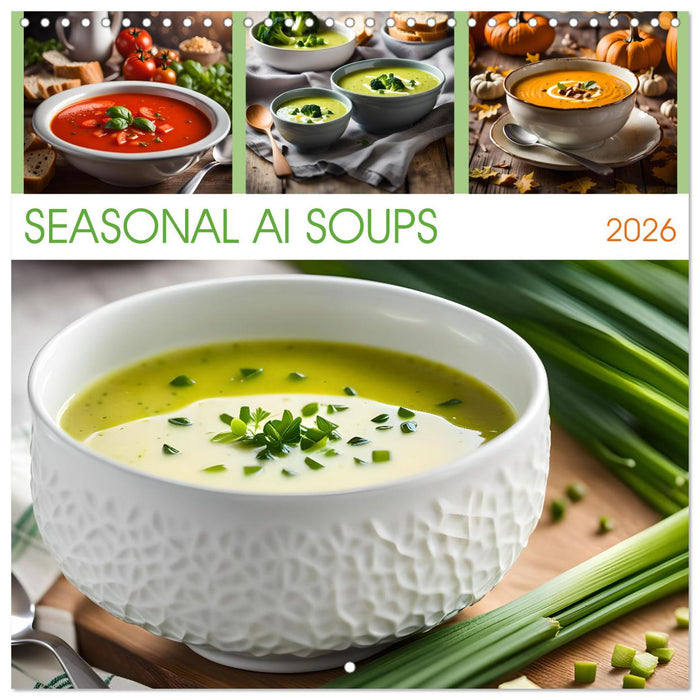SEASONAL AI SOUPS (CALVENDO Monthly Calendar 2026)