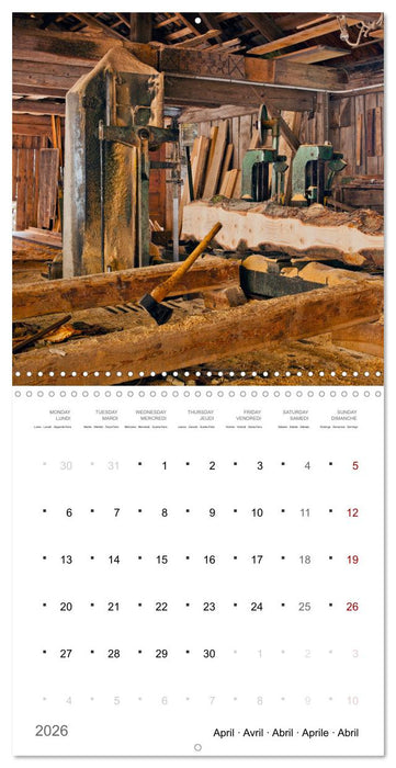 South Tyrol the last mills (CALVENDO Monthly Calendar 2026)