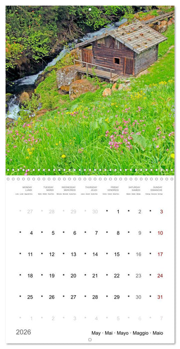 South Tyrol the last mills (CALVENDO Monthly Calendar 2026)