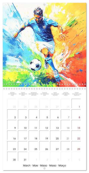 Disciplines olympiques en peinture (CALVENDO Calendrier mensuel 2026)
