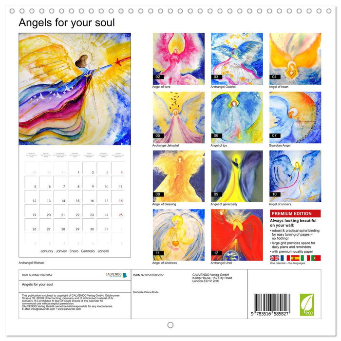 Angels for your soul (CALVENDO Monthly Calendar 2026)