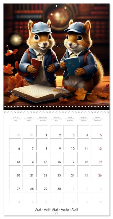 Squirrels Monthly Calendar (CALVENDO Monthly Calendar 2026)
