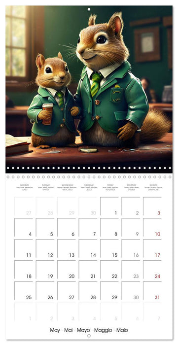 Squirrels Monthly Calendar (CALVENDO Monthly Calendar 2026)