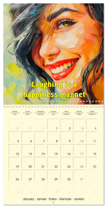 Welcome Beautiful Life. Quotes to brighten your year (CALVENDO Monthly Calendar 2026)