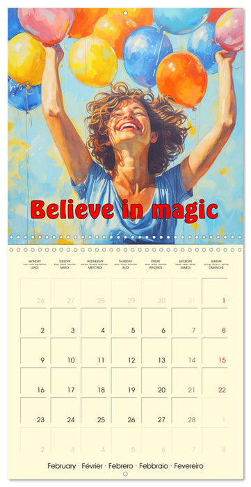 Welcome Beautiful Life. Quotes to brighten your year (CALVENDO Monthly Calendar 2026)