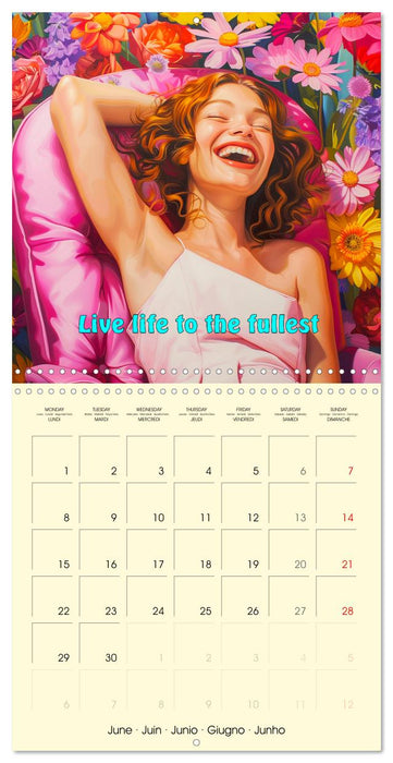 Welcome Beautiful Life. Quotes to brighten your year (CALVENDO Monthly Calendar 2026)