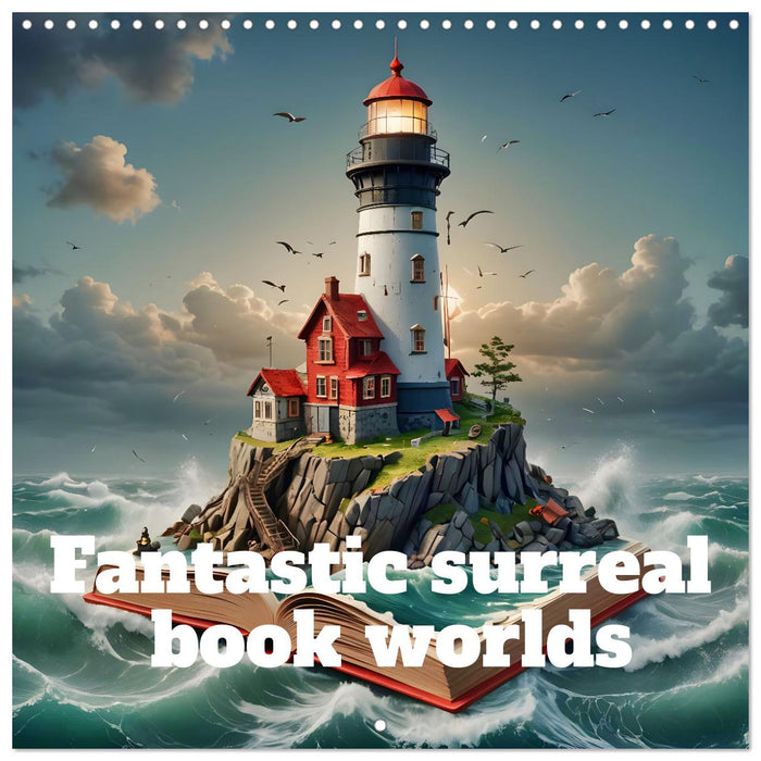 Fantastic surreal book worlds (CALVENDO Monthly Calendar 2026)