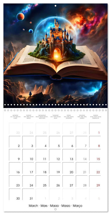 Fantastic surreal book worlds (CALVENDO Monthly Calendar 2026)