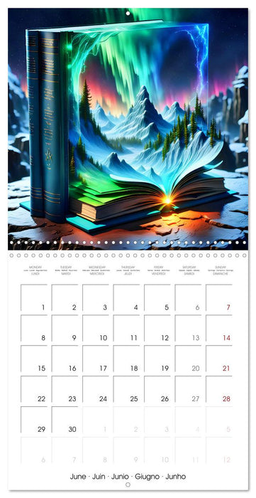 Fantastic surreal book worlds (CALVENDO Monthly Calendar 2026)