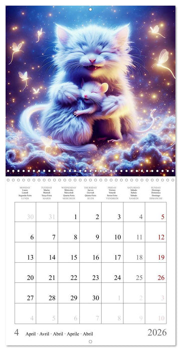 Amitié duveteuse (CALVENDO Calendrier mensuel 2026)