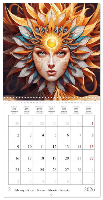 Univers Enchanteresses (CALVENDO Calendrier mensuel 2026)