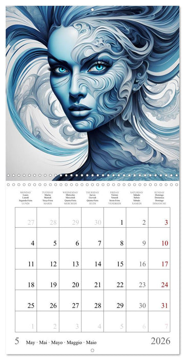 Univers Enchanteresses (CALVENDO Calendrier mensuel 2026)