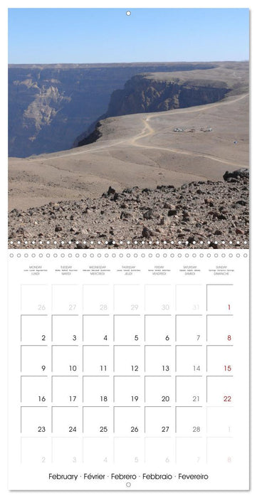 Desert - unknown exciting (CALVENDO Monthly Calendar 2026)