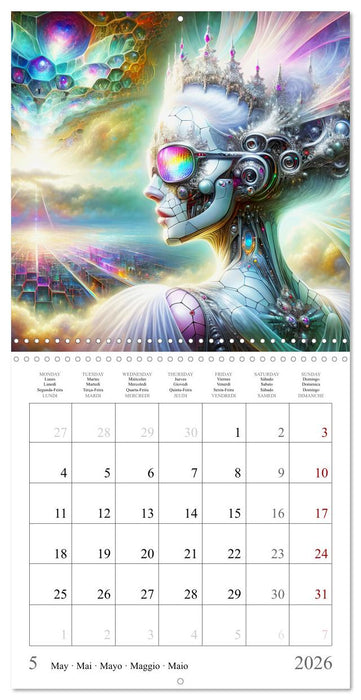Cyborg Beauties (CALVENDO Monthly Calendar 2026)