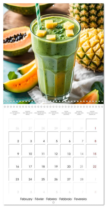 World of smoothies (CALVENDO Monthly Calendar 2026)