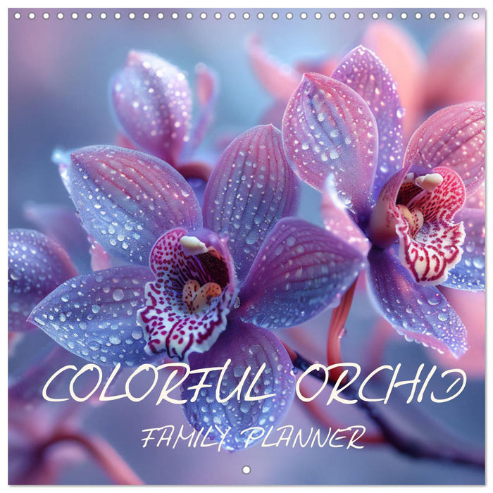 colorful orchid family planner (CALVENDO Monthly Calendar 2026)