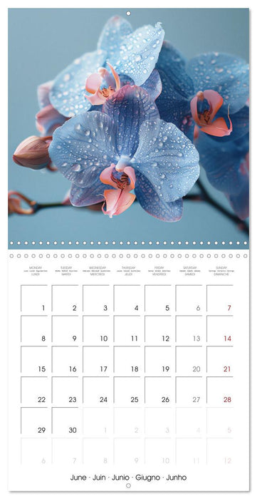 colorful orchid family planner (CALVENDO Monthly Calendar 2026)