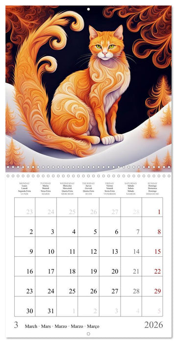 Animal fractals (CALVENDO Monthly Calendar 2026)