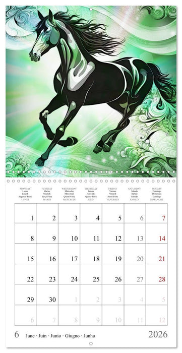 Animal fractals (CALVENDO Monthly Calendar 2026)