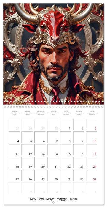 Zodiac Men (CALVENDO Monthly Calendar 2026)