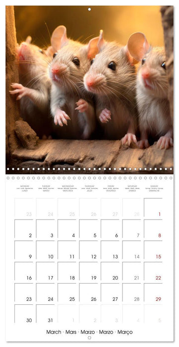 Clever Rats (CALVENDO Monthly Calendar 2026)