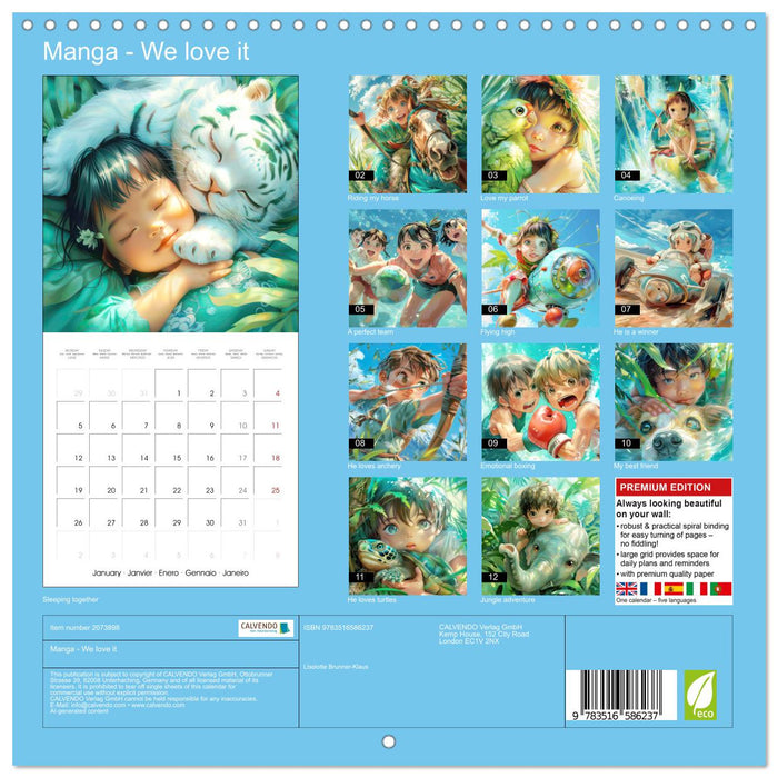 Manga - We love it (CALVENDO Monthly Calendar 2026)