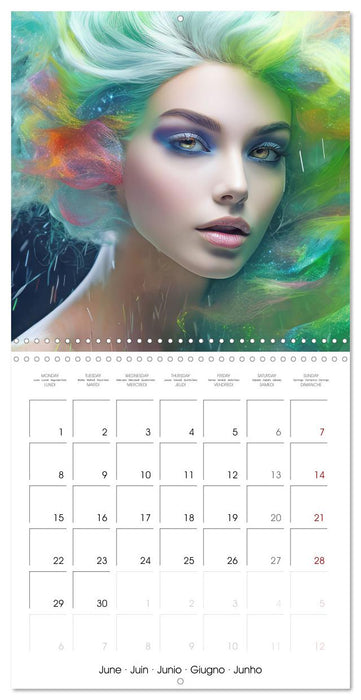 Fascination artful hair (CALVENDO Monthly Calendar 2026)