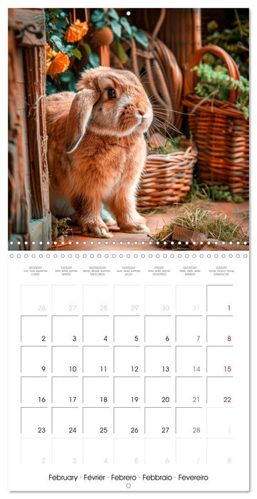 RABBITS Cuddly little guys (CALVENDO Monthly Calendar 2026)
