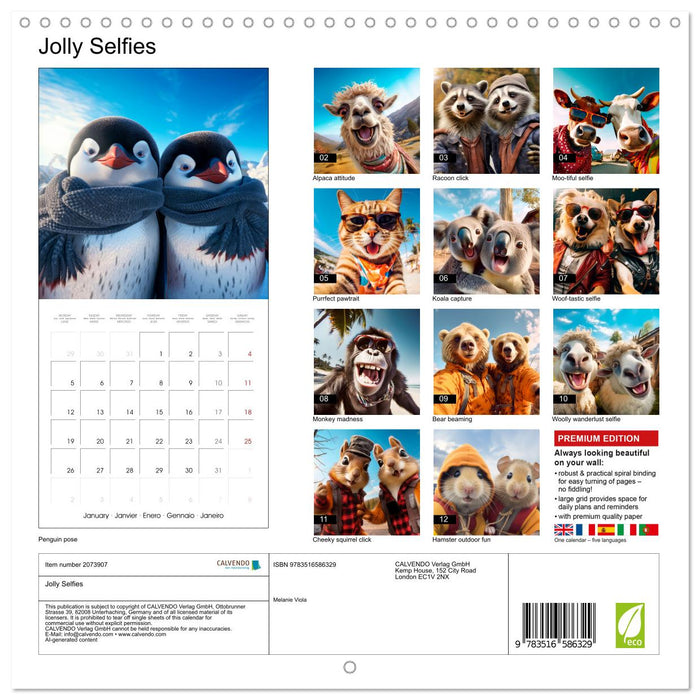 Jolly Selfies (CALVENDO Monthly Calendar 2026)