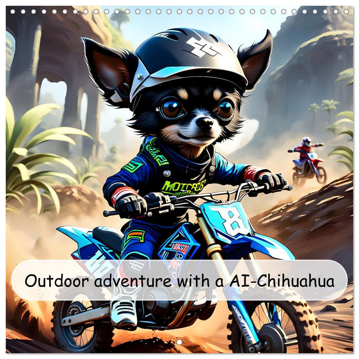 Outdoor adventure with an AI-Chihuahua (CALVENDO Monthly Calendar 2026)